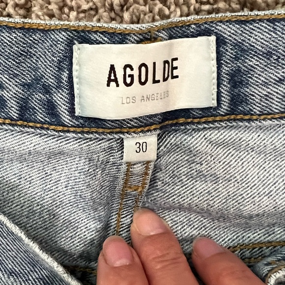 Agolde Riley High Rise Cropped size 30 - Picture 2 of 4
